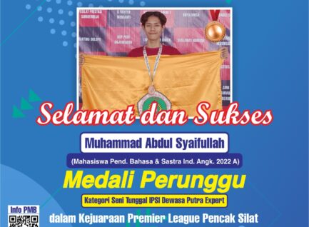 Syaiful Raih Medali Perunggu dalam Kejuaraan Premier League Pencak SilatAnjuk Ladang Nasional 2024