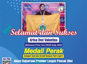 Arisa Sumbang Medali Perak dalam Kejuaraan Pencak Silat Nasional