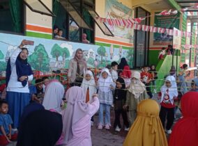 Mahasiswa PPL STKIP Meriahkan Semarak Kemerdekaan di TK Qurrota A’yun 2 Ponorogo