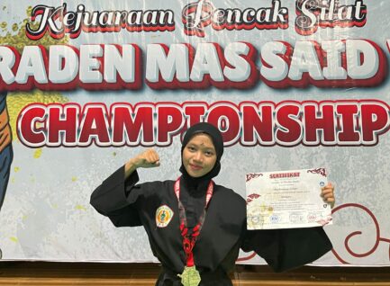 Tria Bayar Kemenangan Kejuaraan Pencak Silat Raden Mas Said V 2024