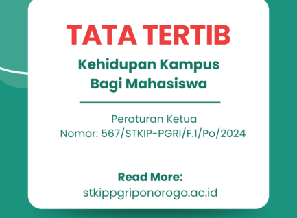 Tata Tertib Kehidupan Kampus Bagi Mahasiswa STKIP PGRI Ponorogo