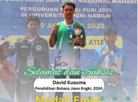 Borong Dua Medali Emas, David Kusuma Tunjukkan Prestasinya di PORSENASMA 2025