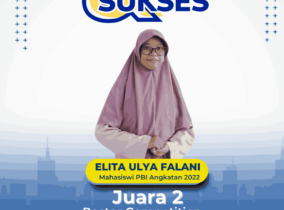 Dari Tekanan Berubah menjadi Kemenangan: Elita Raih Juara 2 Lomba Desain Poster