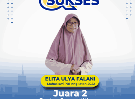 Dari Tekanan Berubah menjadi Kemenangan: Elita Raih Juara 2 Lomba Desain Poster