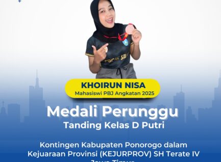 Khoirun Nisa Sumbang Medali Perunggu dalam KEJURPROV SH Terate JATIM