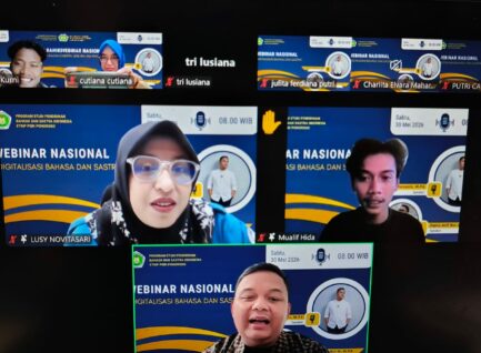 Webinar Nasional PBSI Ponorogo: Intip Cara Asyik Analisis Bahasa Raksasa di Era Digital