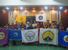 Latihan Gabungan Mapala Sekarsidenan Madiun bersama BAZARNAS Trenggalek di STKIP PGRI Ponorogo