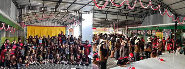Meriahkan HUT RI ke-81, TK Muslimat NU 04/08G Kepatihan Gelar Pawai