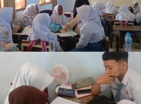 Praktik Mengajar di SMK PGRI 1 Ponorogo, Mahasiswi STKIP PGRI Latih Siswa Analisis Narrative Text Praktik Mengajar di SMK PGRI 1 Ponorogo, Mahasiswi STKIP PGRI Latih Siswa Analisis Narrative Text